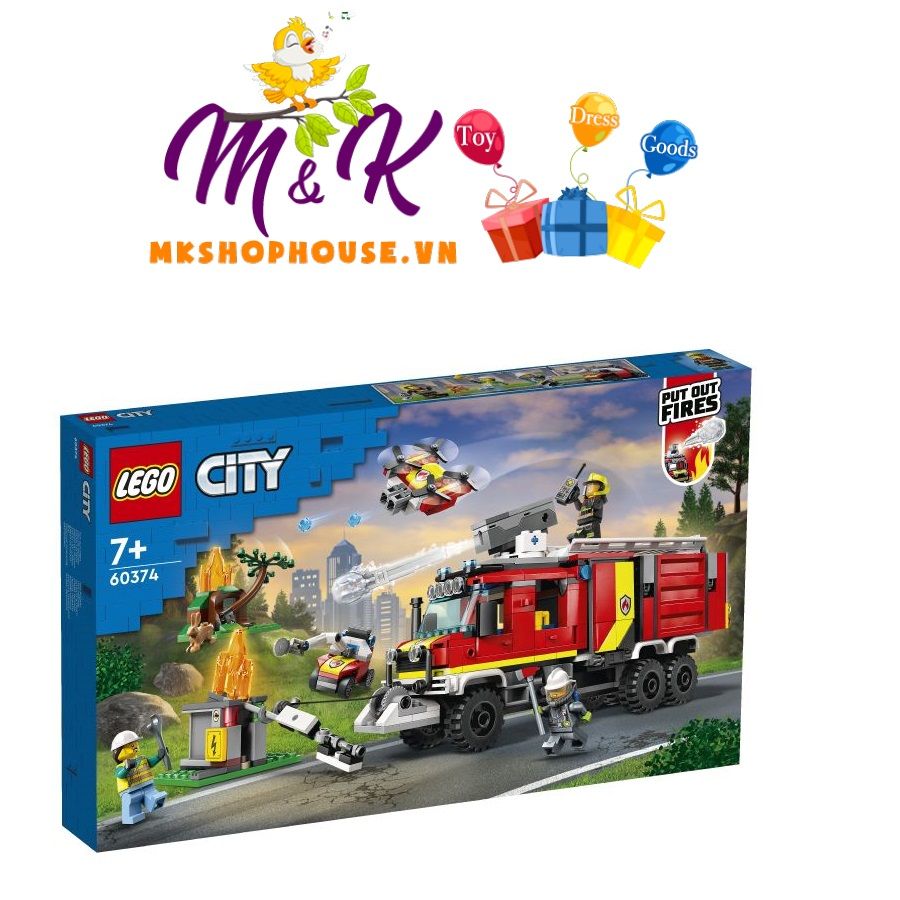 LEGO CITY 60374 Xe Cứu Hỏa Chuyên Dụng