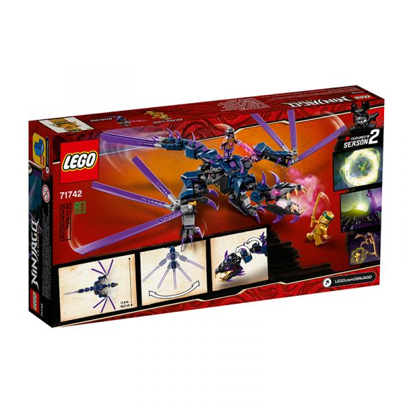 Đồ chơi LEGO Ninjago Rồng Đen Của Chúa Tể Overlord 71742