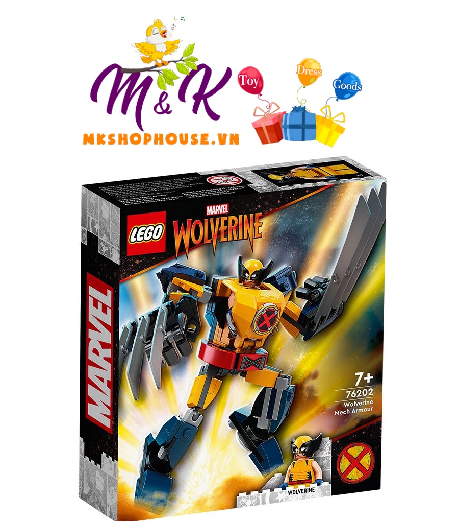LEGO SUPERHEROES 76202 Chiến Giáp Wolverin