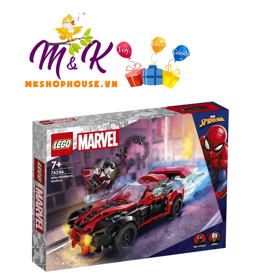 LEGO SUPERHEROES 76244 Miles Morales Đối Đầu Morbius