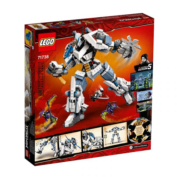 LEGO NINJAGO 71738 Chiến Giáp Titan Của Zane (840 Chi tiết)