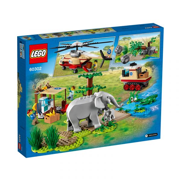 Đồ Chơi LEGO Biệt Đội Cứu Hộ Động Vật Hoang Dã 60302