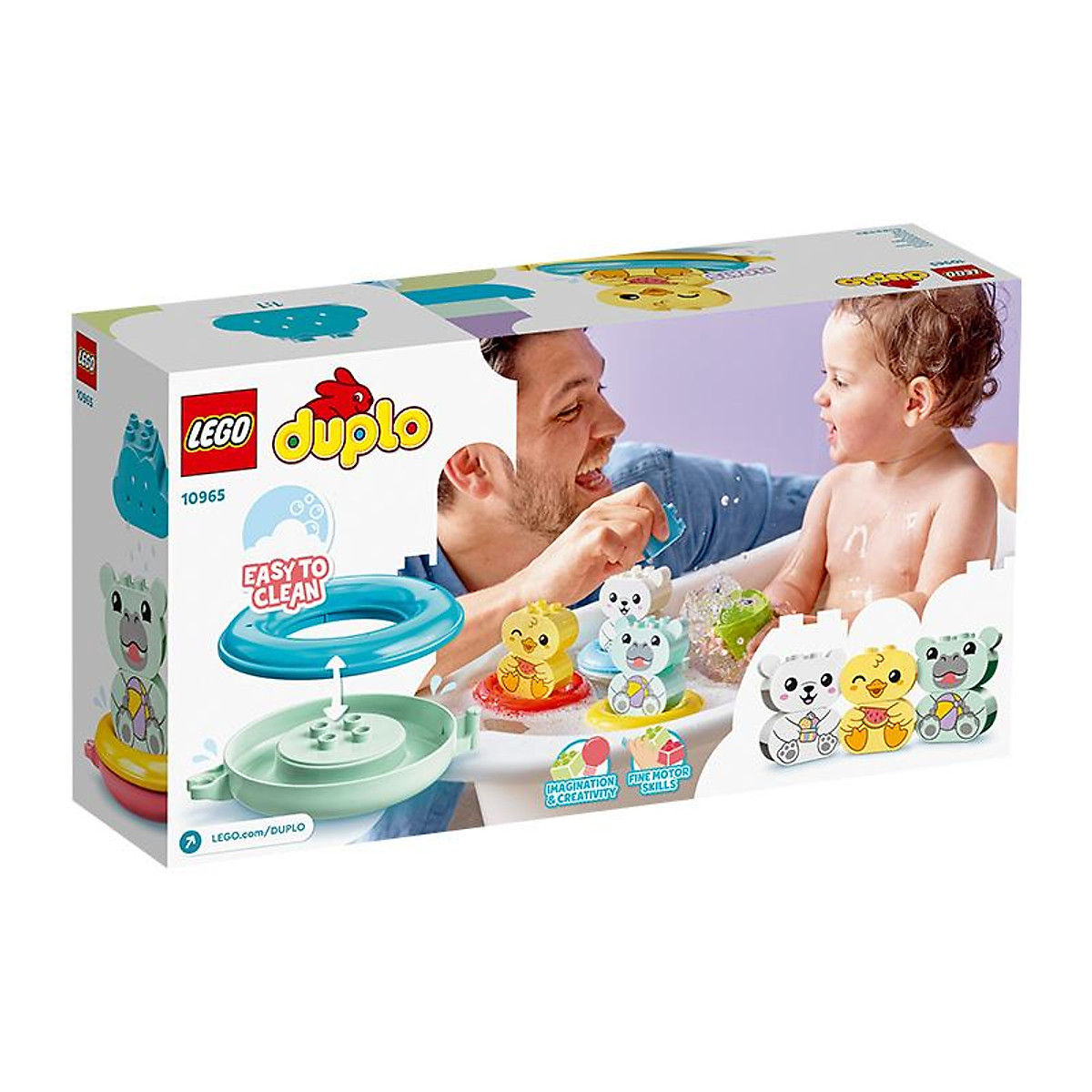 Đồ Chơi LEGO DUPLO Nhà Tắm Vui Nhộn: Tàu Động Vật Đáng Yêu 10965