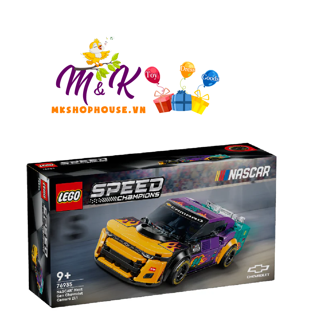 Đồ Chơi Lắp Ráp Siêu Xe NASCAR® Next Gen Chevrolet Camaro ZL1 LEGO SPEED CHAMPIONS 76935 (328 Chi Tiết)