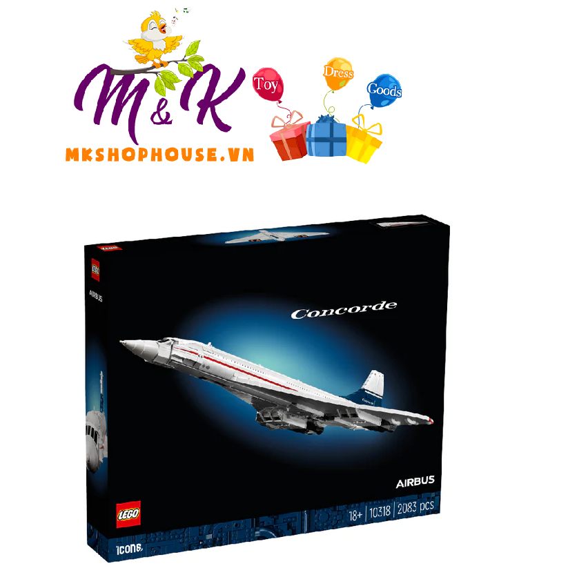 Đồ chơi lắp ráp Máy bay siêu thanh Concorde LEGO ADULTS 10318