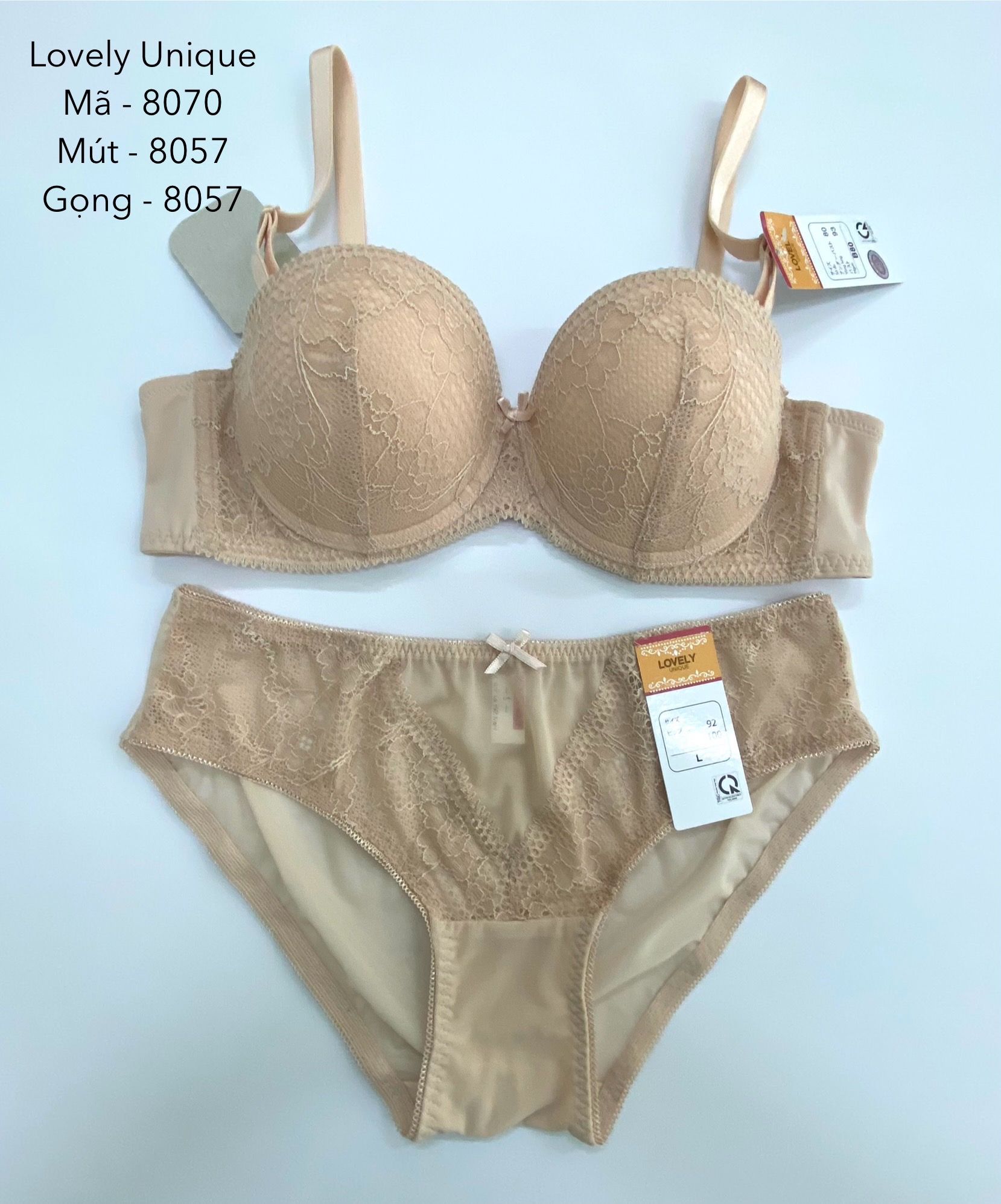BỘ ĐỒ LÓT LOVELY UNIQUE A8070