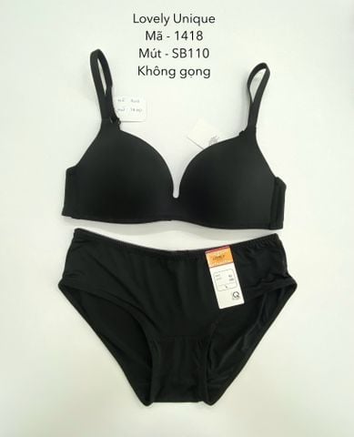  BỘ ĐỒ LÓT LOVELY UNIQUE 1418 - KHÔNG GỌNG 