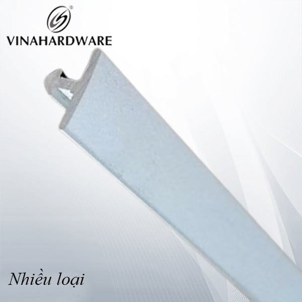 Nẹp nhôm chữ T Vinahardware loại 6mm, dài 3m, màu trắng sữa Vina NN08-NN08
