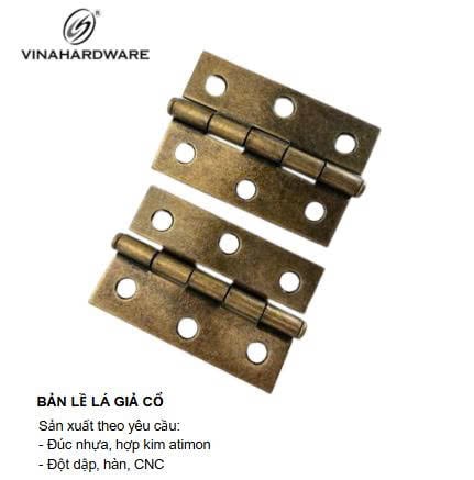 Bản lề lá 63mm xi giả cổ Vinahardware