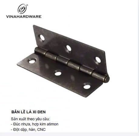 Bản lề lá cổ điển 105mm – Xi đen giả cổ – Mã 1230.3.11130