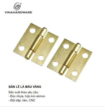 Bản lề lá đông thau mini Vinahardware