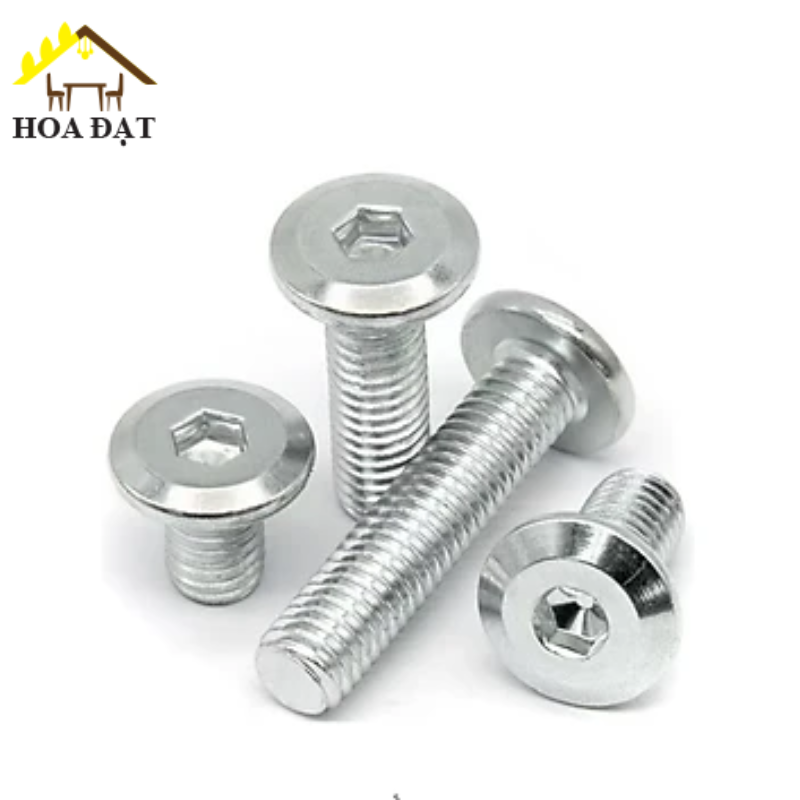 Bulong lục giác chìm Vinahardware loại M6, màu nikel-HSS650NK