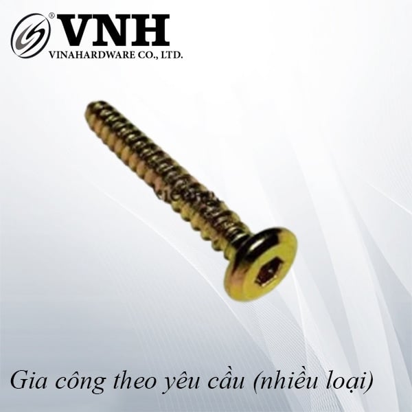 Vít gỗ lục giác chìm Vinahardware loại M7, bảy màu- VGLGC745