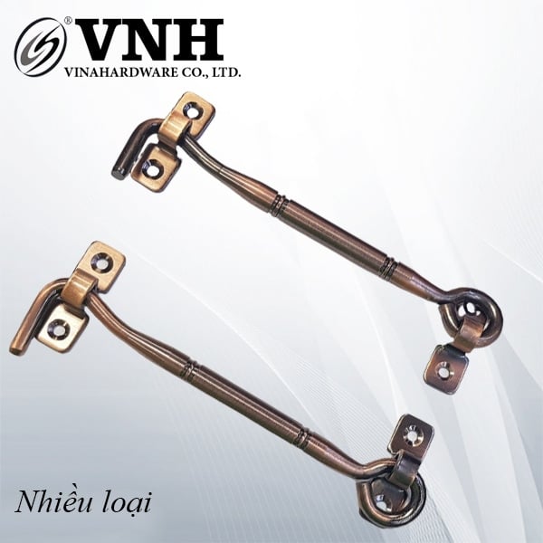Móc gió đặc biệt Vinahardware phi 12mm, dài 150mm, màu nâu - VNH150N-VNH150N