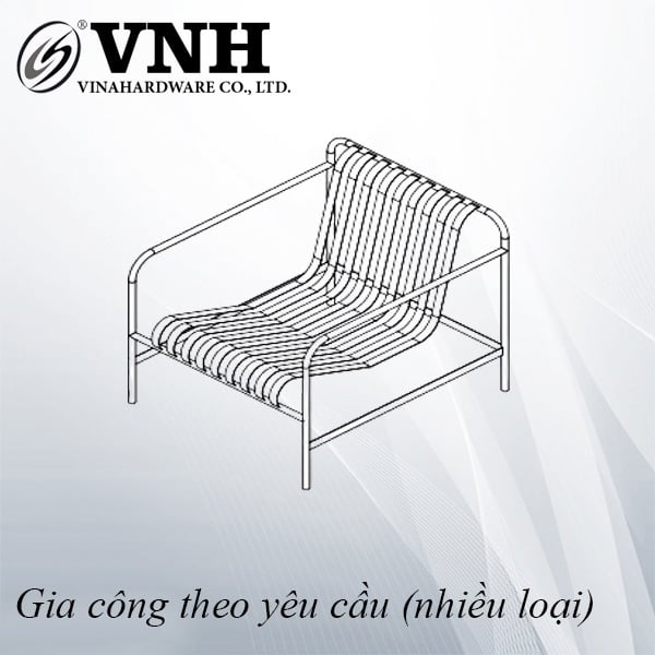 Khung ghế tựa Vinahardware, sơn trắng - VNH810700