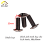Bulong cổ vuông Vinahardware kích thước M6x50 màu đen CS650BV-CS650BV