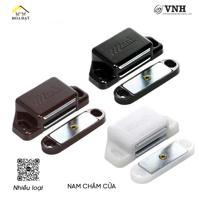 Nam châm cửa nhỏ Vinahardware màu đen - M393B