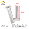 Đinh tán rive sắt Vinahardware, xi trắng - RN675