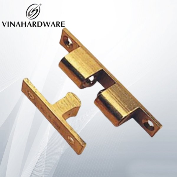 Chốt bi cửa màu vàng thau Vinahardware, hàng thường, kích thước 40mm, 50mm, 60mm
