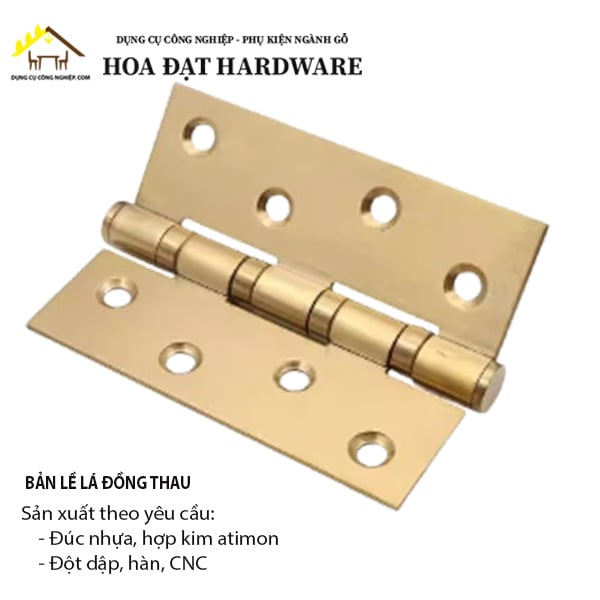 Bản lề lá đồng thau