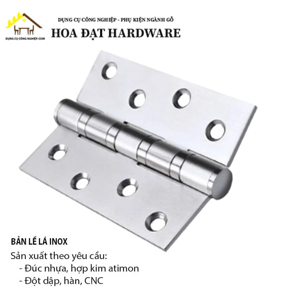 Bản lề lá inox 201 nhiều loại kích thước