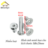 Bulong lục giác chìm Vinahardware loại M6, màu nikel-HSS650NK