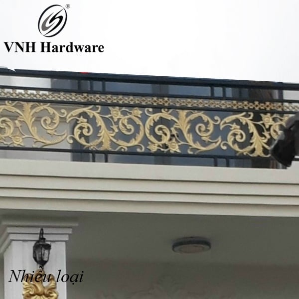 Gia công đúc gang hoa văn lan can cầu thang Vinahardware VNH53132-VNH53132