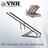 Tay nâng giường gấp toàn phần 1500mm sơn đen Vinahardware - LB832D1500N500