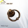 Tay nắm khoen tròn màu nâu