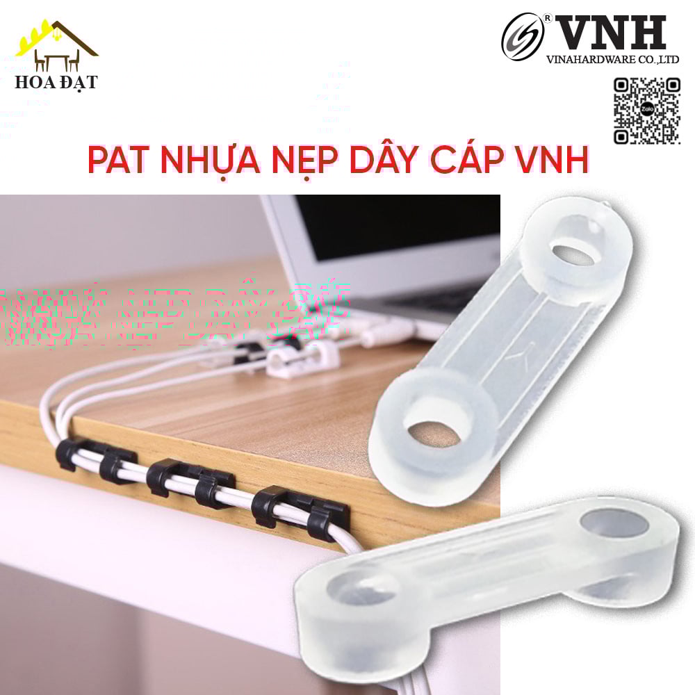 Pat ( Bas) trắng kẹp nhựa dây cáp Vinahardware 1610.2.29004