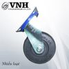 Bánh xe cao su Vinahardware, đế vuông, không khóa, màu đen-CT150KK