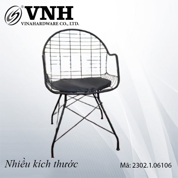 Ghế Cafe thanh thép mặt ghế đệm Vinahardware - VNH061024