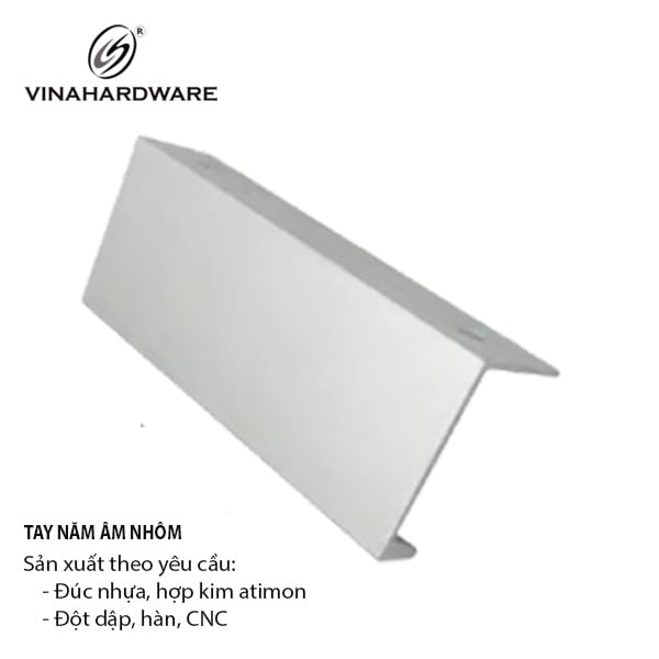Tay nắm âm tủ nhôm Vinahardware