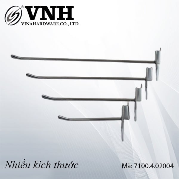 Móc treo phụ kiện, sắt xi trắng -