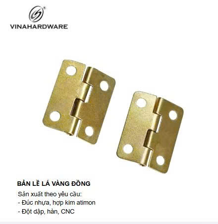 Bản lề vàng đồng Vinahardware