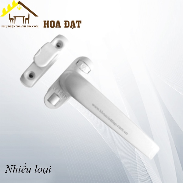 Chốt cửa tay gạt Vinahardware, hợp kim màu trắng sữa - KT10270