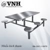 Bàn ghế căng tin kết hợp inox Vinahardware - 2301.1.16070