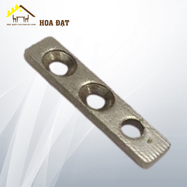 Pat ( Bas) 3 lỗ Vinahardware P0940 xi nikel (40x9x3.5)mm, oval 2 đầu VNH-P0940