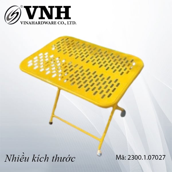 Bàn cà phê sắt xếp gọn, màu vàng Vinahardware - VNH070224