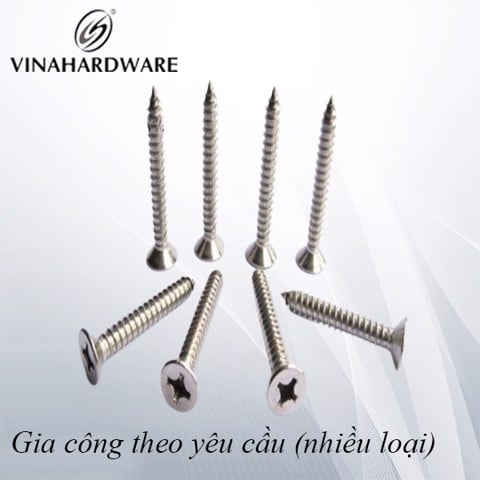 Vít đầu bằng inox 304 Vinahardware loại M4, M5-ZS530IN