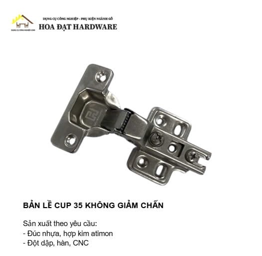 Bản lề bật đế cố định - loại cong vừa