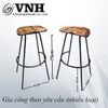 Ghế Bar Khung Sắt 2302.4.04506 – Ống Ø22mm, Sơn Tĩnh Điện