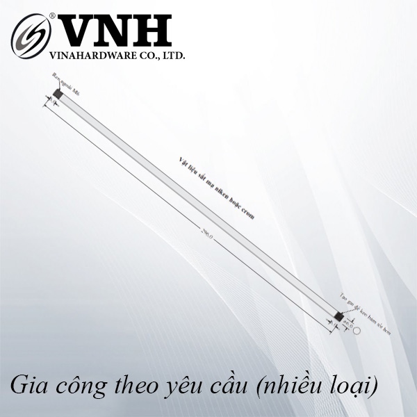 Chốt sắt Vinahardware loại 296x6mm, xi niken - VNH2966NK