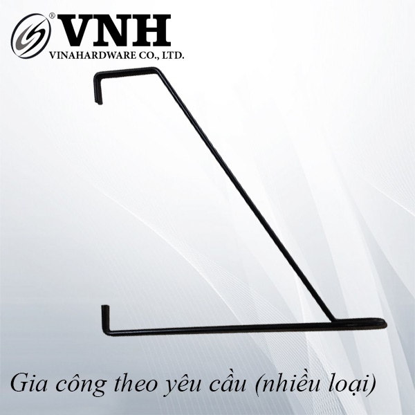 Pat ( bas) sắt móc cho kệ treo tường Vinahardware kích thước 200x150mm, sơn đen tĩnh điện - VNH2923375B-VNH2923375B