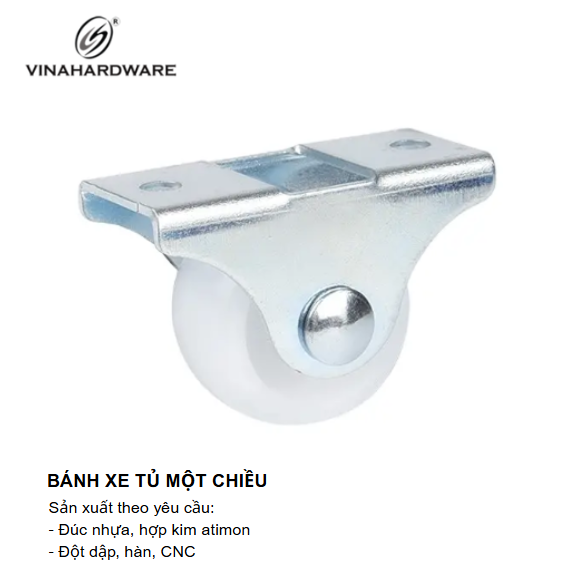 Bánh xe tủ một chiều Vinahardware - Mã 1406.3.08023
