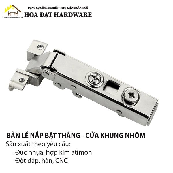 Bản lề bật loại thẳng cho cửa nhôm màu sáng Hafele