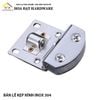 Bản lề kẹp kính tủ 304 inox mờ Hammered 1260.4