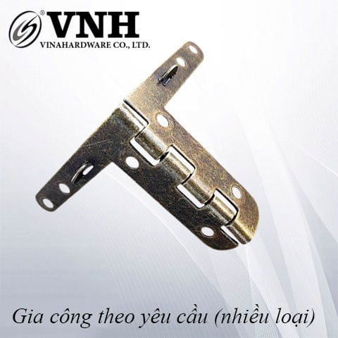 Bản lề lá cùi chỏ Vinahardware, màu giả cổ-H0111GCS
