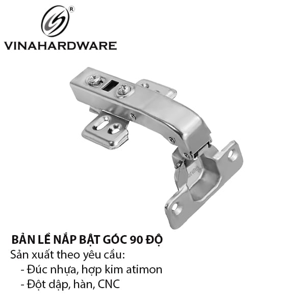 Bản lề bật góc 90 độ Vinahardware không giảm chấn 1220.4.06045