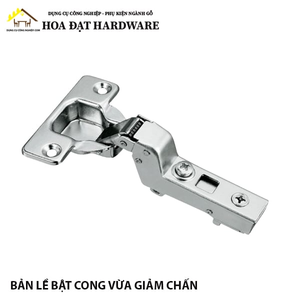 Bản lề giảm chấn cong vừa đế cố định 1200.4.07002